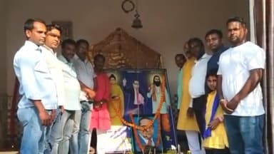 कटकमदाग: ग्राम कटकमदाग के हरिनगर में हर्षोल्लास के साथ मनाई गई डॉक्टर भीमराव अंबेडकर की जयंती, निकाली गई शोभायात्रा