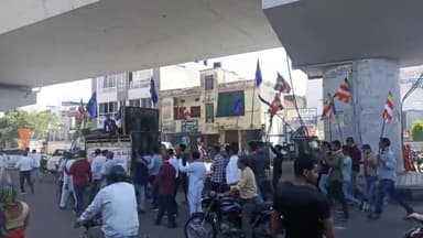 कोटा: संविधान निर्माता बाबा साहब भीमराव अंबेडकर की जयंती के उपलक्ष में निकाली भव्य वाहन रैली, #अंबेडकर_जयंती #संविधान