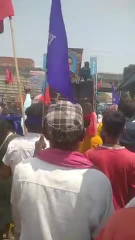 अम्बेडकर जी की जयंती पर जन जागरण शक्ति संगठन द्वारा अररिया में शोभा यात्रा का आयोजन किया गया है