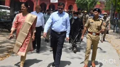 बरेली: निकाय चुनाव की तैयारियों का जायजा लेने के लिए बरेली कॉलेज पहुंचे डीएम, एसएसपी और नगर आयुक्त