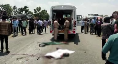 शाहपुरा: हाइवे पर रामकिशोर धर्म कांटे के पास तेज रफ्तार ट्रेलर ने बाइक सवार पति- पत्नी को चपेट में लिया, मौके पर हुई दर्दनाक मौत