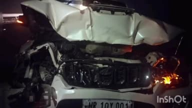 शामली: का बड़ोद पुल के समीप सदर विधायक प्रसन्न चौधरी की गाड़ी गोवंश से टकराई, विधायक व चालक और गनर सुरक्षित