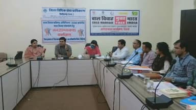 चित्तौड़गढ़: जिला विधिक सेवा प्राधिकरण कार्यालय में बाल विवाह के प्रभावी रोकथाम के संबंध में बैठक हुई आयोजित