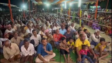 बिंद: छतरविगहा में अंतिम दिन रासलीला को देखने के लिए भारी संख्या में पहुंचे श्रद्धालु