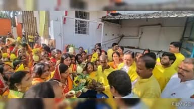 किशोरगंज रोड no 8माँ बगलामुखी मंदिर की 7वें वार्षिकोत्सव पर भव्य शोभायात्रा, मोके मौजूद सांसद सहित कई माननीय लोग