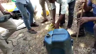 जमुई: उत्पाद विभाग ने तेलिया छोराठ गांव में छापेमारी कर 4620 किलो जावा महुआ व 35 लीटर चुलाई शराब की नष्ट