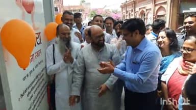 आगरा: एमजी रोड स्थित एस.एन मेडिकल कॉलेज में संस्था की मदद से खोला गया आश्रय पालना स्थल, मंत्री योगेन्द्र उपाध्याय रहे मौजूद