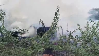 कामां: कामा कस्बा में लगी भयंकर आग, दो दमकल की सहायता से पाया काबू