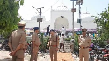 शाहबाद: अलविदा की नमाज़ शाहाबाद नगर की जामा मस्जिद में कड़ी सुरक्षा व्यवस्था के बीच हुई