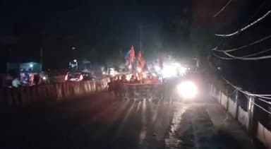 बक्सर: बक्सर में एनएसयूआई ने निकाला मशाल जुलूस