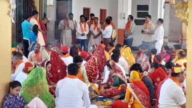 चित्तौड़गढ़: सेंती स्थित हाथीकुंड मंदिर में परशुराम जयंती के अवसर पर नवकुण्डिय महायज्ञ सम्पन्न, BJP प्रदेश अध्यक्ष जोशी ने की शिरकत