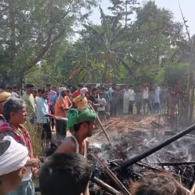 सोनपुर: पहलेजा शाहपुर दियारा में आग लगने से 2 घरों का सामान जलकर हुआ नष्ट