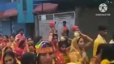 कांके: इंद्रपुरी से निकाली गई भव्य कलश यात्रा