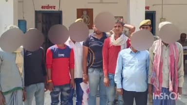 मिहींपुरवा: थाना मोतीपुर पुलिस ने कई गांवों से 10 वारंटियों को गिरफ्तार कर भेजा न्यायालय