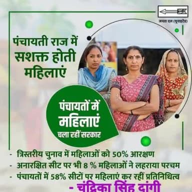 #पंचायती_राज में महिलाओं को 50% आरक्षण देने वाला बिहार पहला राज्य 

सशक्त पंचायती राज से ही मजबूत लोकतंत्र का निर्माण संभव है। सशक्त बिहार के निर्माण के लिए #नीतीश_सरकार संकल्पित है।