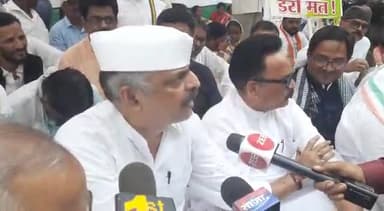 कांके: कांग्रेस के प्रदेश अध्यक्ष राजेश ठाकुर ने केंद्र सरकार पर साधा निशाना