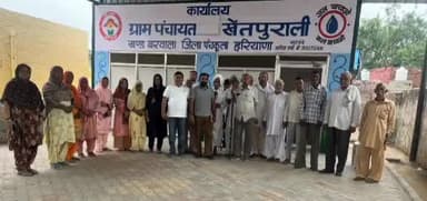 बरवाला: ग्राम पंचायत खेतपुरवाली में हार्टिकल्चर डिपार्टमेंट ने किया जागरूकता कैंप का आयोजन