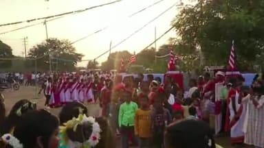 मांडू: सरना समिति तोपा के द्वारा तोपा सरना मैदान में हर्षोल्लास के साथ मनाया गया सामूहिक सरहुल पूजा महोत्सव