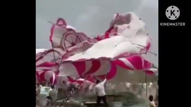 आगर: जिले के एक गांव में तेज हवा की वजह से शादी समारोह का टेंट उड़ा, वीडियो वायरल