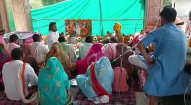 मासलपुर: मोतीपुरा के नवनिर्मित मंदिर में विद्वान पंडितों द्वारा वेद मंत्रों से कराई जा रही है मूर्ति प्राण प्रतिष्ठा