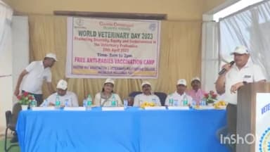 जगदलपुर: इंदिरा स्टेडियम के सामने पशु कृत्रिम गर्भाधान केंद्र में मनाया गया विश्व पशु चिकित्सा दिवस