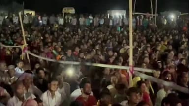 बिंद: रसलपुर में जागरण देखने के लिए हजारों की संख्या में रही लोगों की भीड़