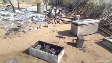 रानीवाड़ा: चरपटिया गांव में किसान के छप्पर में लगी आग, नकदी सहित सोने-चांदी के आभूषण जलकर हुए राख