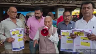 जगदलपुर: रेल आंदोलन समिति के सदस्य पहुंचे तोकापाल बाजार, बस्तर बंद में समर्थन देने की अपील की