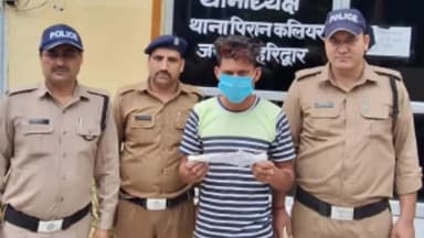 रूड़की: पिरान कलियर पुलिस ने नहर पटरी हज हाउस के पास से संदिग्ध हालत में एक युवक को अवैध चाकू के साथ किया गिरफ्तार