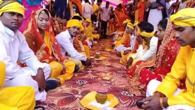 बैतूल नगर: हमलापुर में गोंडवाना मडमिग भूदान महासम्मेलन में 100 आदिवासी जोड़ों का आदिवासी रीति से हुआ विवाह