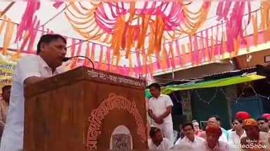 सुनेल: चंद्रप्रभु जैन श्वेतांबर मंदिर सुनेल में चल रहे प्राण प्रतिष्ठा महोत्सव कार्यक्रम में मंत्री प्रमोद जैन भाया हुए शामिल