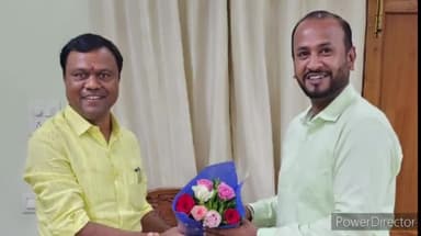 जगदलपुर: बस्तर सांसद दीपक बैज व जगदलपुर विधायक रेखचन्द जैन ने जगदलपुर में बस्तर के नवनियुक्त कलेक्टर से की सौजन्य मुलाकात