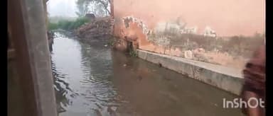 सरधना: mainaputhi की गलियाँ  में भर गया है पानी #newsarpan7