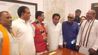 हुज़ूर: कांग्रेस प्रदेश कार्यालय में बीजेपी के पूर्व विधायक राधेलाल बघेल ने कांग्रेस के सदस्यता की ग्रहण