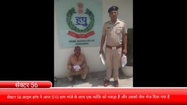 फरीदाबाद: सेक्टर 56 क्राइम ब्रांच ने 510 ग्राम गांजे के साथ एक व्यक्ति को पकड़ा, भेजा जेल