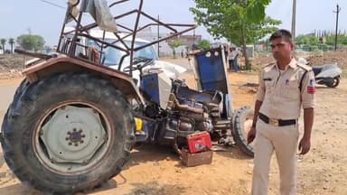 खुरई: राहतगढ़ रोड स्थित ऑडिटोरियम के पास ट्रैक्टर ने स्कॉर्पियो में मारी टक्कर, एक व्यक्ति हुआ घायल