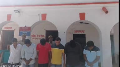 गोंडा: धानेपुर पुलिस ने 6 लोगों को शांति भंग में किया गिरफ्तार, भेजा चालान