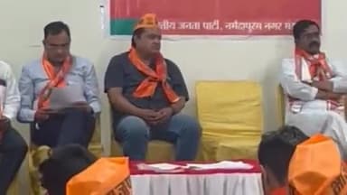 होशंगाबाद नगर: सेठानी घाट पर स्थित तिलक भवन में भाजपा कार्यकर्ताओं ने बूथ विजय संकल्प अभियान को लेकर की बैठक