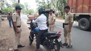 नूरसराय: नूरसराय थाने के समीप चलाया गया वाहन चेकिंग अभियान, दो बाइक चालकों से वसूला गया ₹2000 का जुर्माना