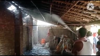 सुल्तानगंज: मकनपुर गांव के एक घर में खाना बनाने के दौरान लगी आग से हजारों रुपए की संपत्ति जलकर हुई राख, दमकल ने आग पर पाया काबू