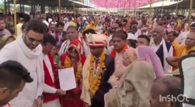 कसरावद: कसरावद में मुख्यमंत्री कन्या सामुहिक विवाह अंतर्गत 159 जोडो का हुआ विवाह संपन्न