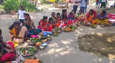 ବରଗଡ: ପାଣିଛତ୍ର ଠାରେ ନିଆରା ଢଙ୍ଗରେ ସାବିତ୍ରୀ ପାଳିଲେ କିନ୍ନର