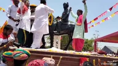 रानीवाड़ा: मालवाड़ा में पूर्व विधायक स्व. दुर्जन सिंह देवल की प्रतिमा का हुआ अनावरण