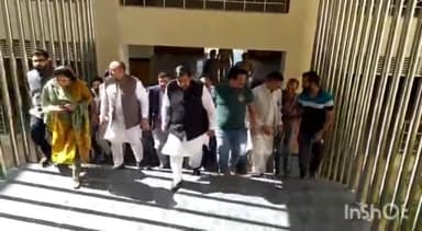 बिलासपुर सदर: उप मुख्यमंत्री मुकेश अग्निहोत्री ने रविवार  को बिलासपुर में भाषा एवं संस्कृति विभाग के ऑडिटोरियम का किया निरीक्षण