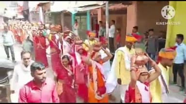 बड़ौद: लोधा लववंशी क्षत्रिय समाज द्वारा विश्व कल्याण हेतु पंच कुंडीय महायज्ञ के प्रथम दिवस पर बड़ौद में निकाली गई कलश यात्रा