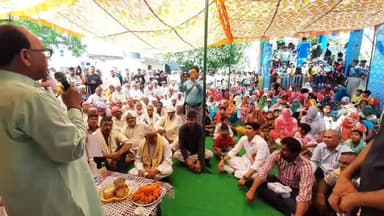 मनेठी: मंत्री बनवारी लाल ने गांव सुलखा में किया बूस्टिंग स्टेशन व डॉ. अंबेडकर की मूर्ति का अनावरण