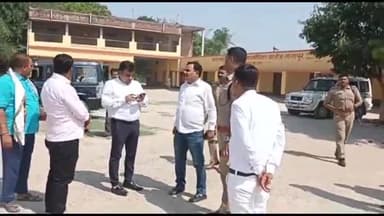 शाहगंज: सुईथाकला गाँव मे आयोजित शादी समारोह में शामिल होने आरहे उपमुख्यमंत्री के प्रोग्राम का उपजिलाधिकारी ने किया निरीक्षण