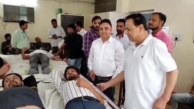 जगाधरी: श्री गुरु अर्जुन देव जी के शहीदी पर्व के मौके पर प्रेस क्लब यमुनानगर ने मीडिया सेंटर में रक्तदान शिविर का किया आयोजन