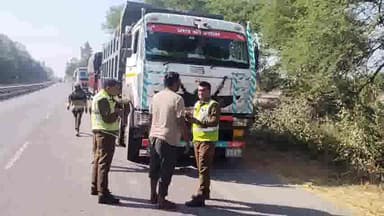 इसराना: रोहतक नेशनल हाईवे पर नौल्था के पास पानीपत पुलिस ने 17 वाहनों के किए चलान, वाहन चालकों को नियमों की पालना करने की नसहीत