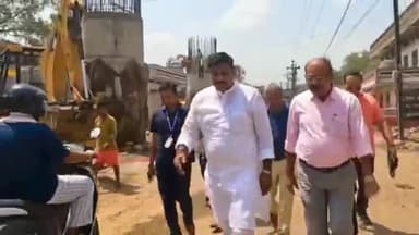 हुज़ूर: संत नगर स्थित फाटक रोड पर बन रहे फ्लाईओवर निर्माण कार्य का विधायक रामेश्वर शर्मा ने किया अवलोकन